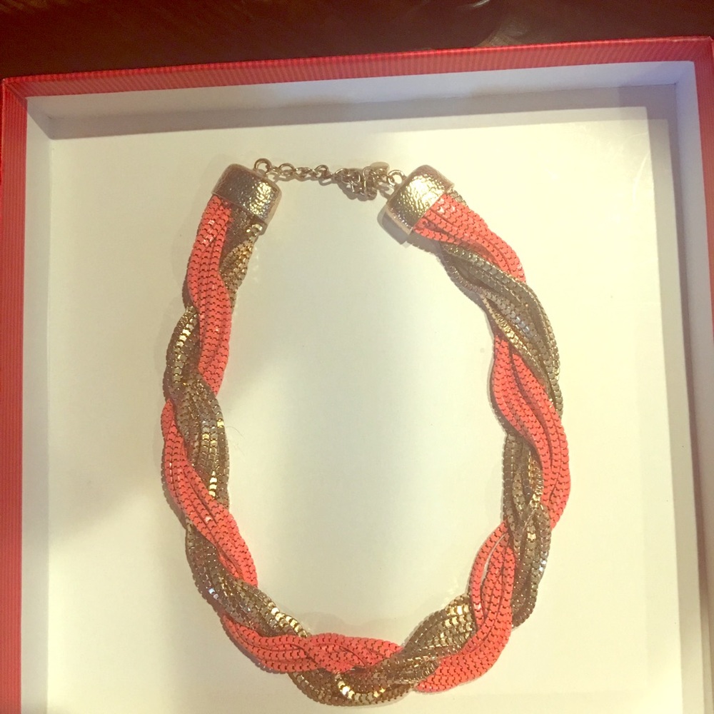 Gold and Coral Necklace